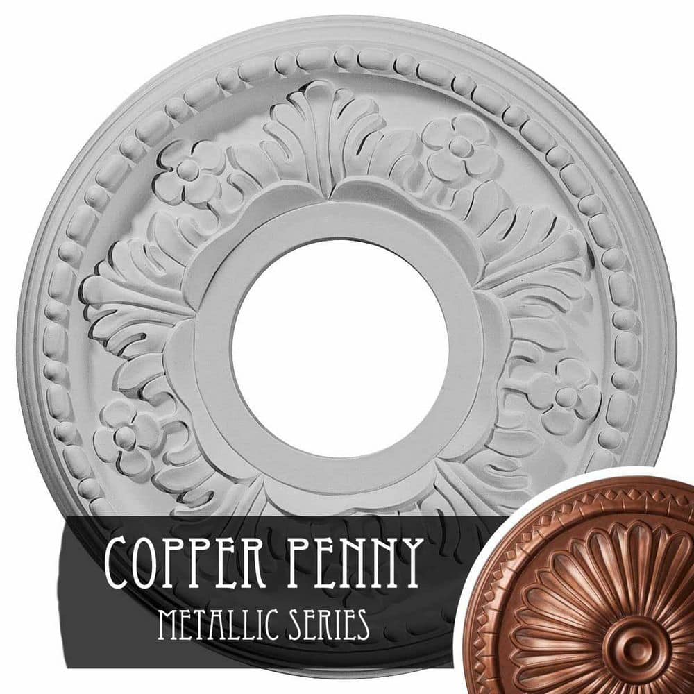 7/8 in. x 11-7/8 in. x 11-7/8 in. Polyurethane Helene Ceiling Medallion, Copper Penny price history on PriceWatchPro
