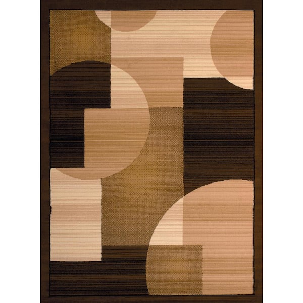Dallas Zoom Zoom Brown Runner Rug 2'3 X 7'2"