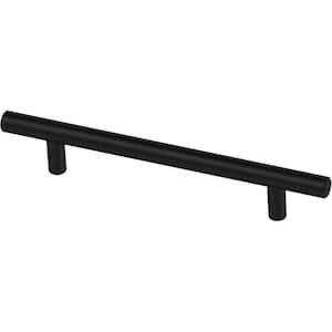 Simple Bar 5-1/16 in. (128 mm) Matte Black Cabinet Drawer Pull (30-Pack)