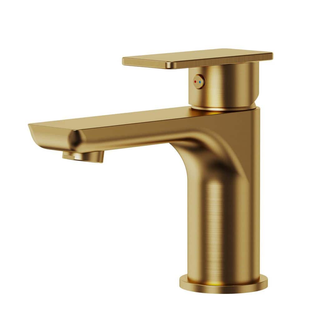 EVERSTEIN 6 in. Faucet Height Single Handle Single Hole Bathroom
