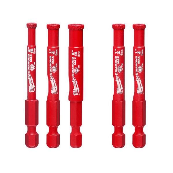 Milwaukee Diamond Max Hole Saw Set (5-Piece)