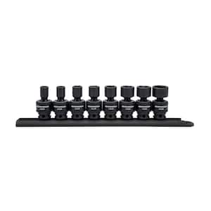 3/8 in. Drive 6-Point SAE Standard Impact Socket Set (8-Piece)