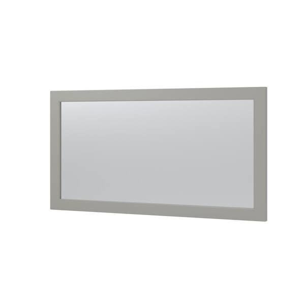 Unbranded 60 in. W x 32 in. H Rectangular Wood Framed Wall Mount Modern Decor Bathroom Vanity Mirror