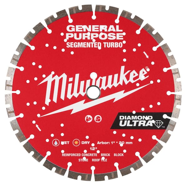 Milwaukee 12 in. Ultra Segmented General purpose Diamond Blade 49 