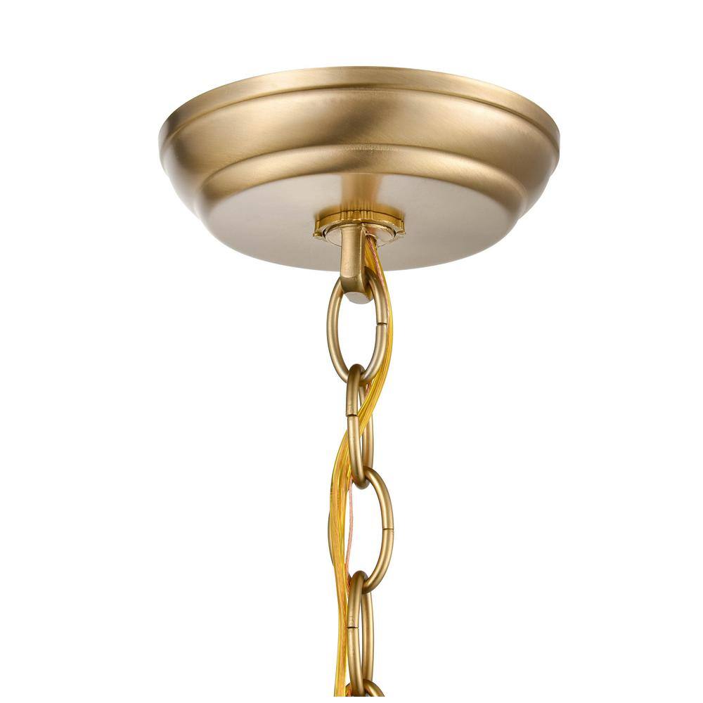 Modern Gold 9" Glass Island Pendant Light