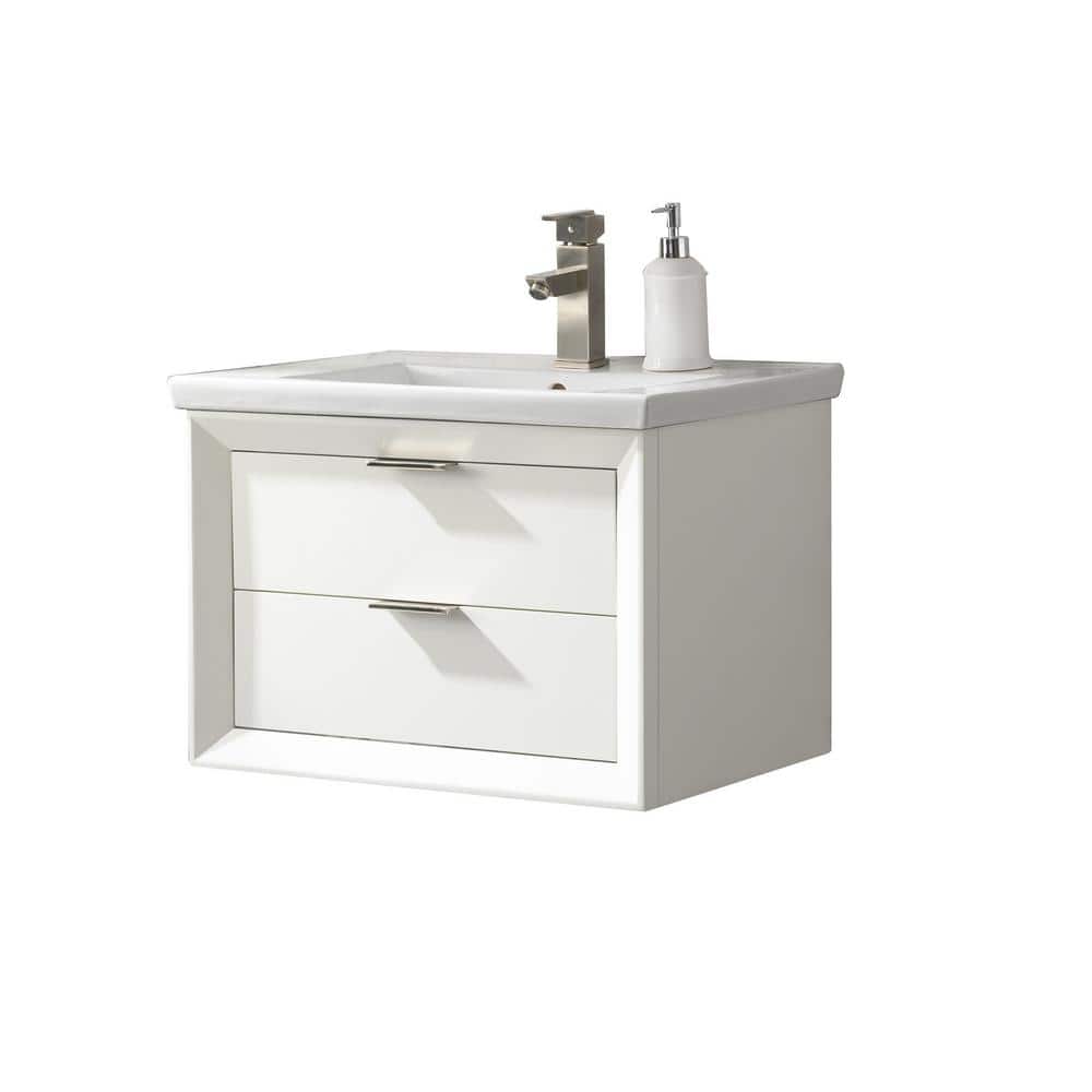 Urban Furnishing Danbury 24 in. W x 18.5 in. D Bath Vanity in White