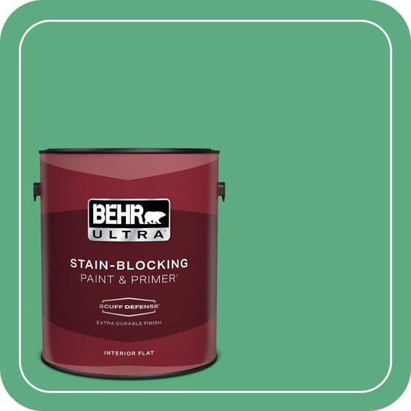 BEHR ULTRA 1 gal. #T14-4 Edgewater Extra Durable Flat Interior Paint & Primer
