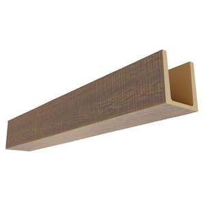 Heritage Timber 5.5 in. x 5.5 in. x 24 ft. Resewn Rip Sandstone Faux Wood Beam