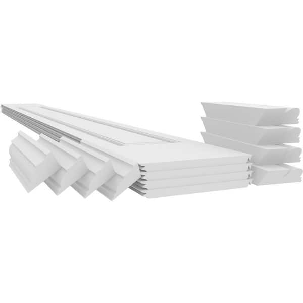 Ekena Millwork 7-5/8 in. x 10 ft. Premium Square Non-Tapered, Raised Panel  PVC Column Wrap Kit, Tuscan Capital and Base CC0810ENRTUTU - The Home Depot