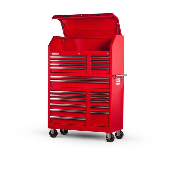 International Tech Series 42 in. 20-Drawer Tool Tower in Red