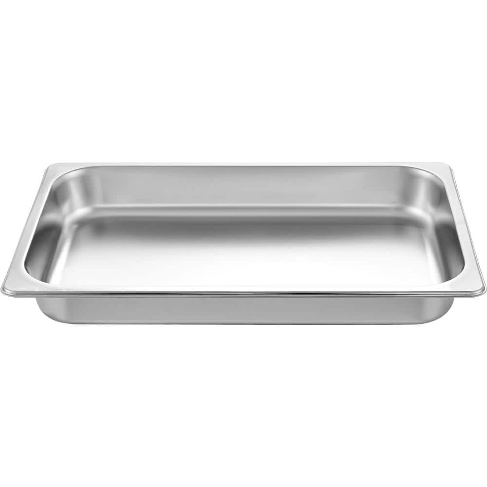 6-Pack Full-Size Steam Table Pans, Stainless Steel, Anti-Jam, 2.6 in Deep (8.5L) price history on PriceWatchPro