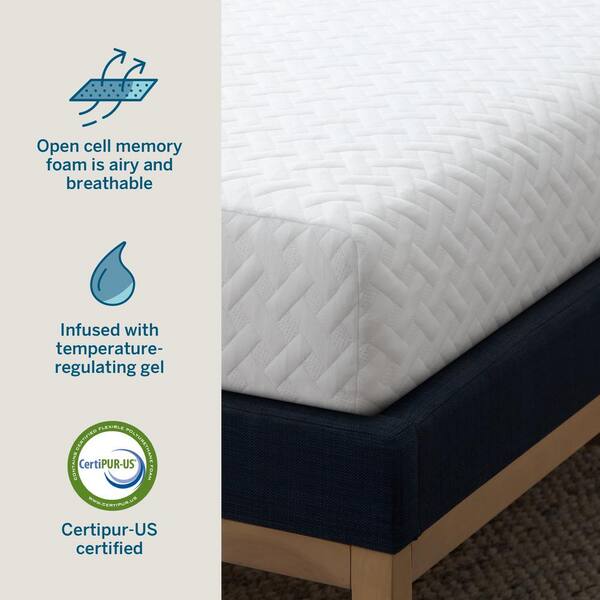 LUCID Comfort Collection 12-in Full Memory Foam Mattress in a Box
