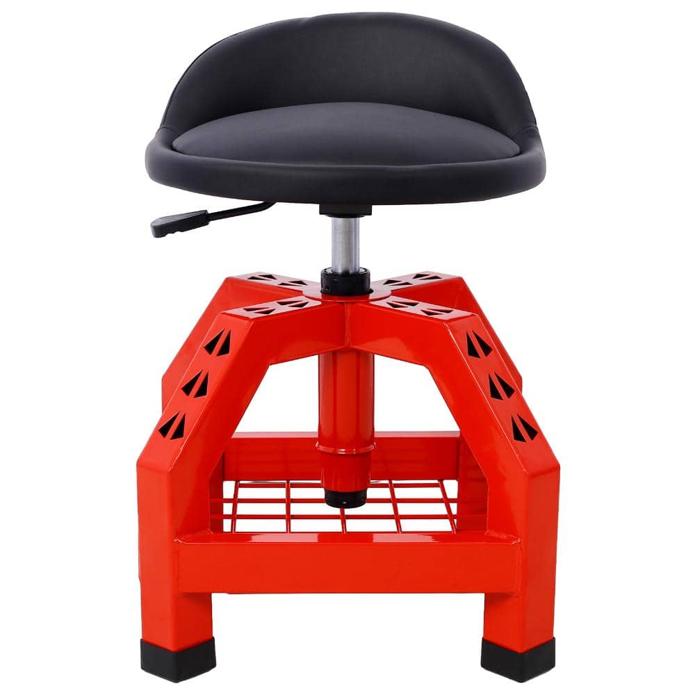 300-Lb Red Pneumatic 360-Degree Swivel Rolling Mechanics Stool with Casters Tool Storage Shelf price history on PriceWatchPro