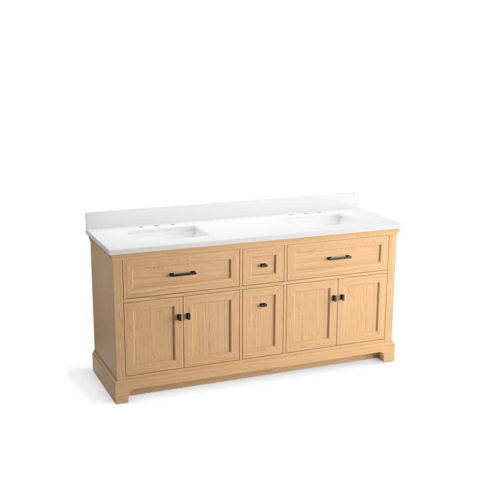 KOHLER Charlemont 72 in. W x 22in. D x 36 in. H Double Sink Bath Vanity ...