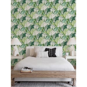 Green Adansonii Peel and Stick Wallpaper