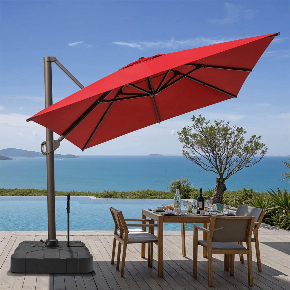 better homes and gardens red patio umbrella Double-Top Cantilever with Base and for maximum performance 10 top-rated patio umbrellas that