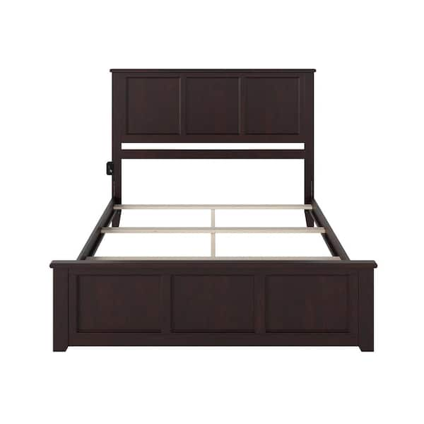 madison queen bed with matching foot board in espresso