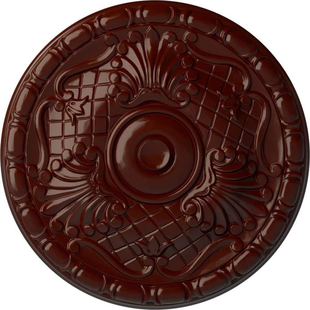Amelia Brushed Mahogany Polyurethane Ceiling Medallion
