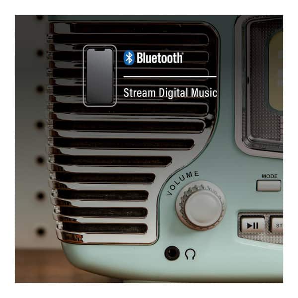 Crosley Corsair Radio Cd Player in Aqua Blue CR612B-AB - The Home Depot