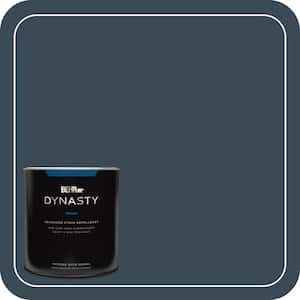 1 qt. #BXC-26 New Navy-Blue Satin Enamel Interior Stain-Blocking Paint and Primer