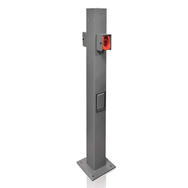 Leviton Pedestal Mounting Pole/Base for use only with EVR30-B1C, EVR40-B2C and EVR30-R2C Electric Vehicle Charging Stations