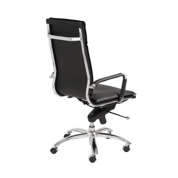 HomeRoots High Back and Neck Support Black Mesh Office Chair in the Office  Chairs department at