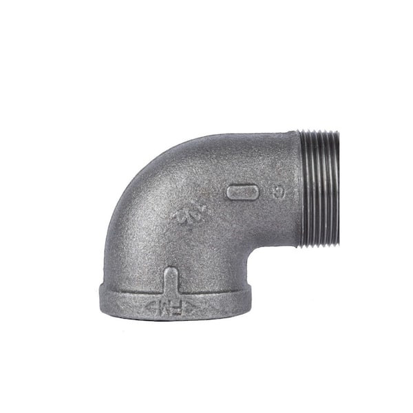 STZ 1-1/2 in. Black Iron 90° FIP x MIP Street Elbow