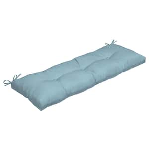 48 in. x 18 in. Sky Blue Rectangle Outdoor Bench Cushion