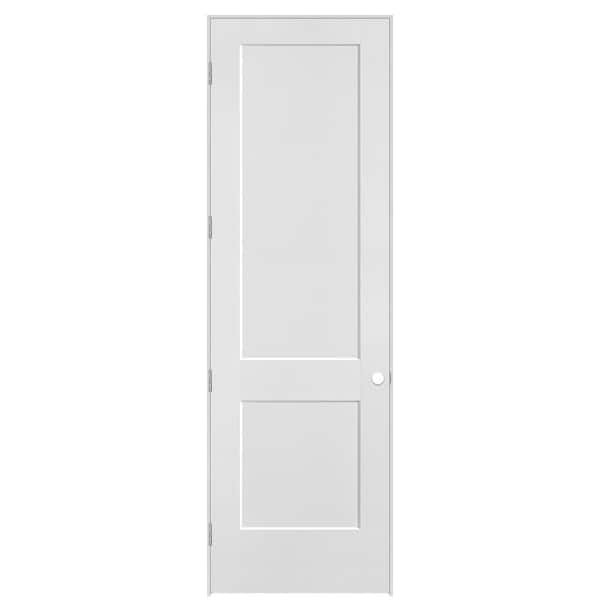 Masonite Logan 30 in. x 96 in. 2-Panel Right-Handed Hollow Core Primed White Composite Single Prehung Interior Door