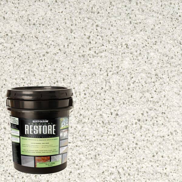 Rust-Oleum Restore 4-gal. White Vertical Liquid Armor Resurfacer for Walls and Siding