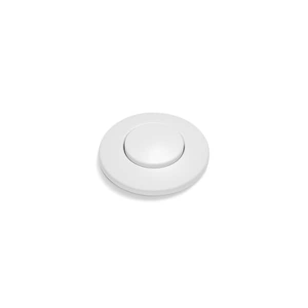 SinkTop Switch Push Button in White for InSinkErator Garbage Disposals