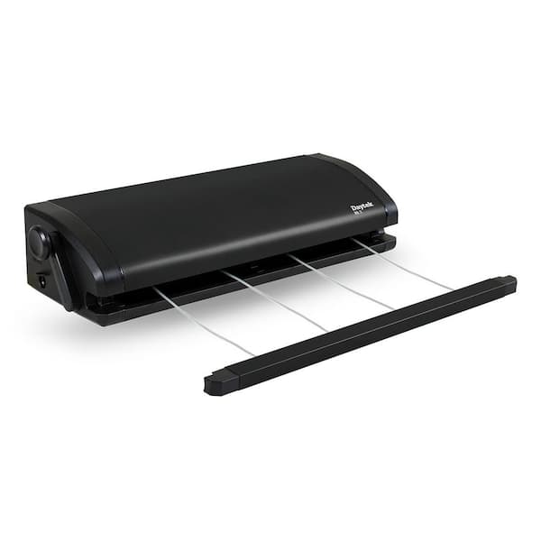 Mk2 4-Line Retractable Clothesline in Anthracite Black, 92 Feet Drying Space