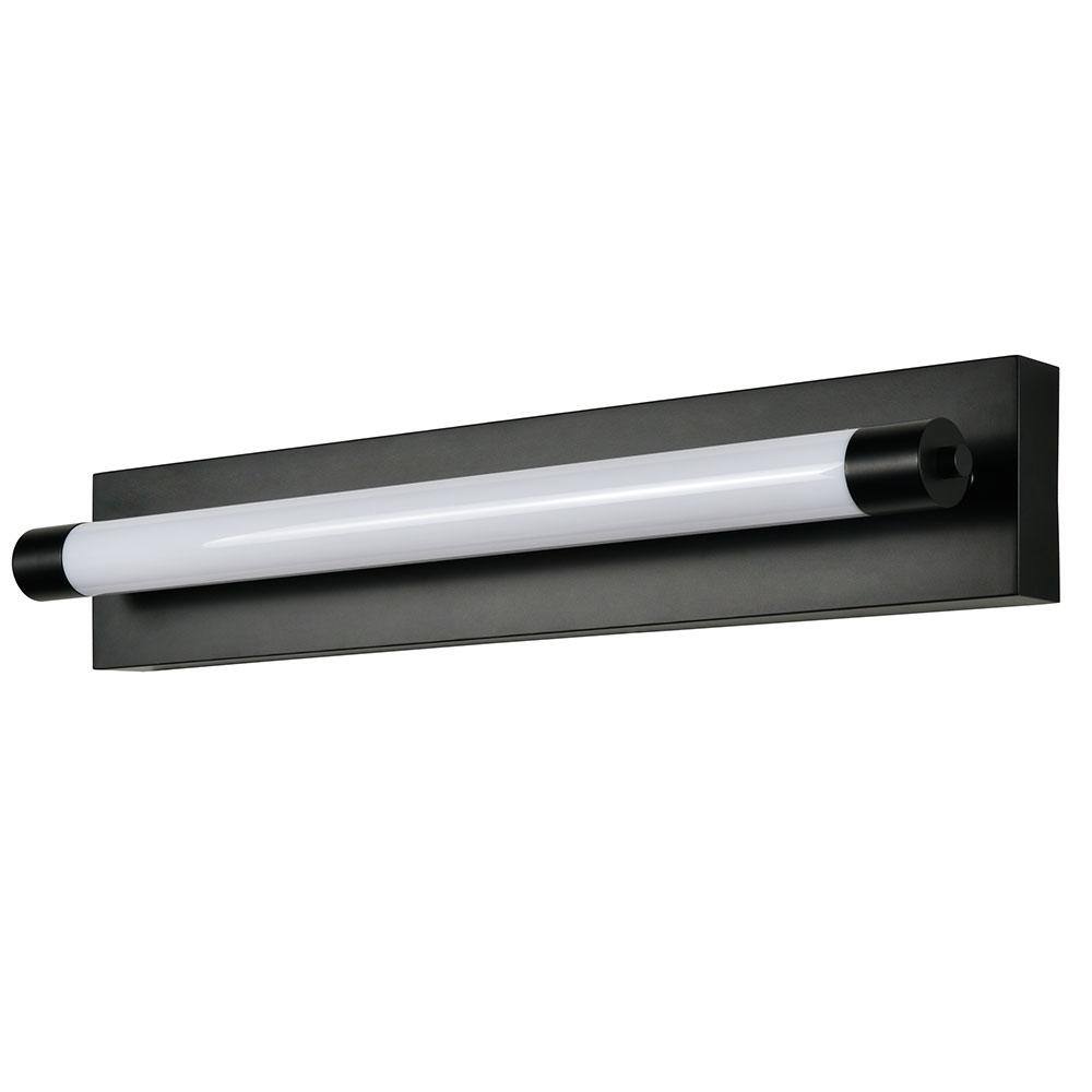 Procyon Sleek 24" Black Integrated LED Bathroom Wall Light