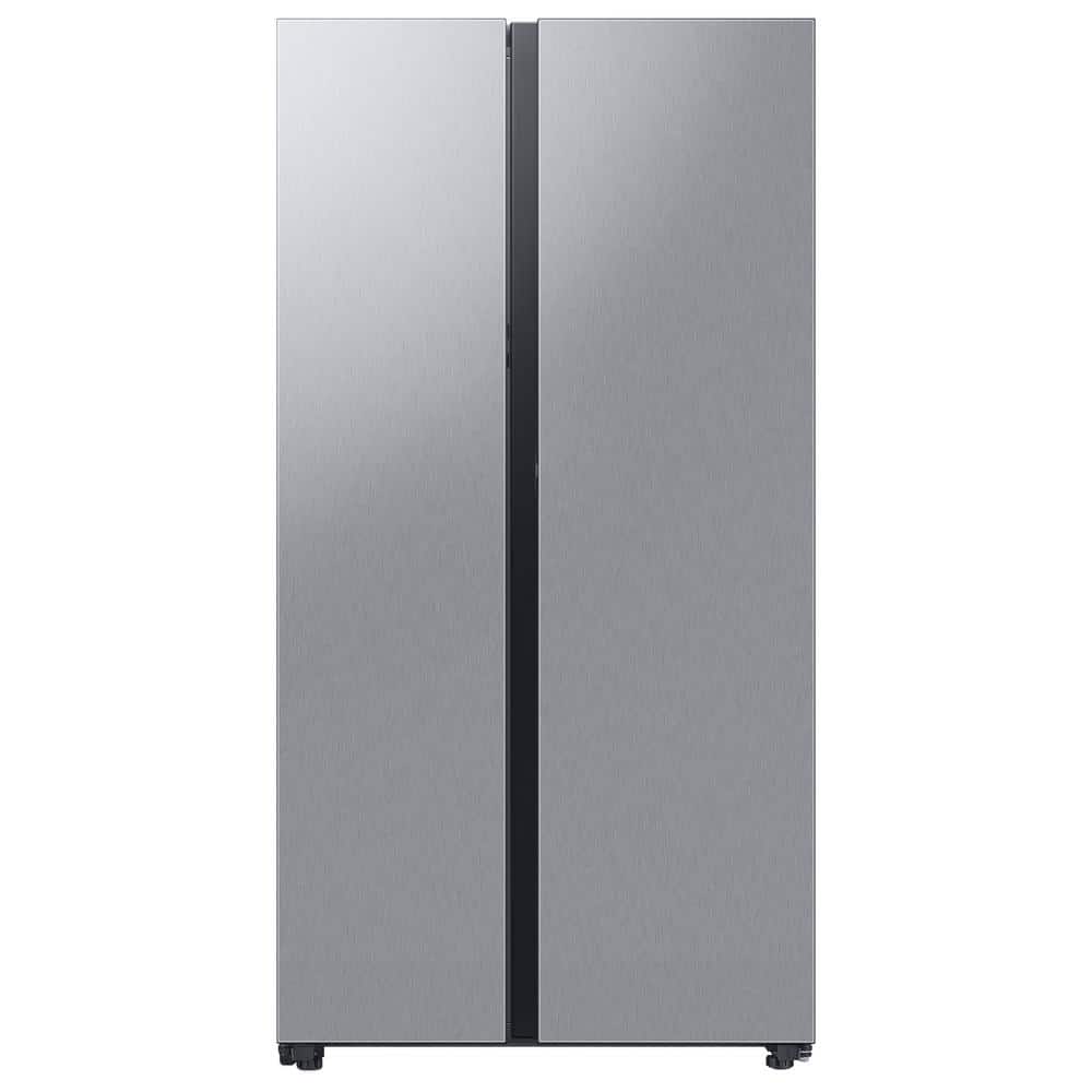 Samsung Bespoke 36 in. W 28 cu. ft. Side by Side Refrigerator with Beverage Center in Stainless Steel, Standard Depth, Fingerprint Resistant Stainless Steel