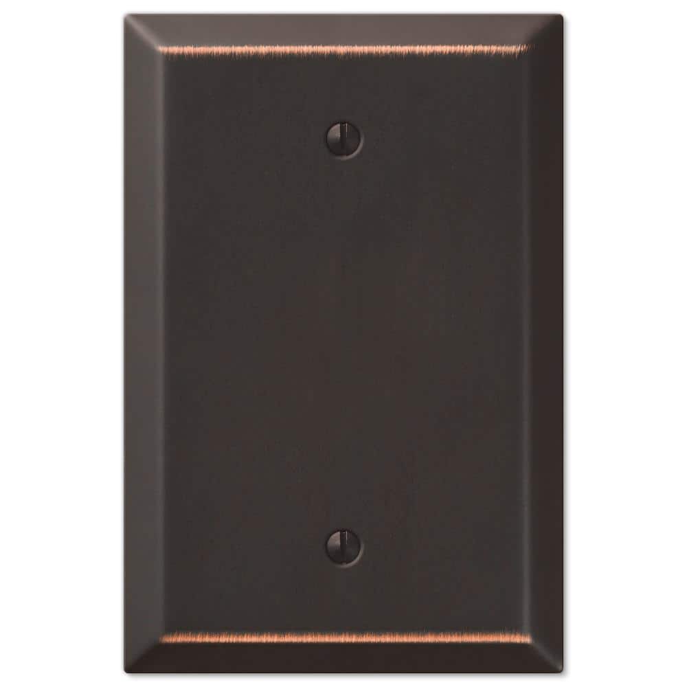 Amerelle 463BDB Oversized Wallplate, 1 Blank, Steel, Aged Bronze, 1-Pack