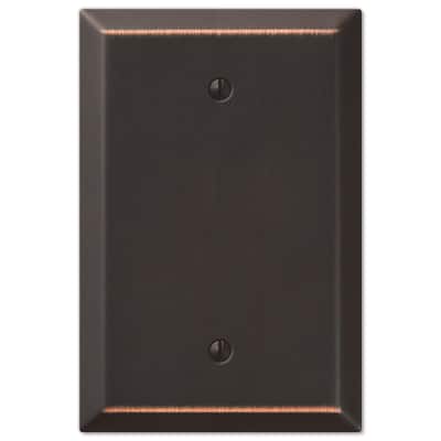 Bronze Blank Wall Plates The Home Depot - Oil Rubbed Bronze Blank Wall Plate