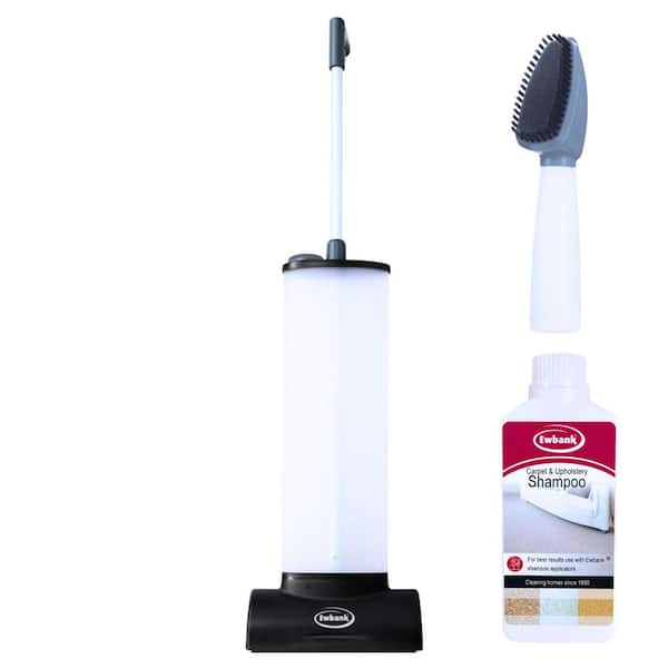 Compact Cordless Carpet Cleaning Kit with Manual Shampooer, Spot Treatment Brush, and 17 oz. Carpet/Upholstery Shampoo
