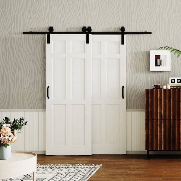 TENONER 52 in. x 84 in. (Double 30 in.Doors) White, MDF and DIY