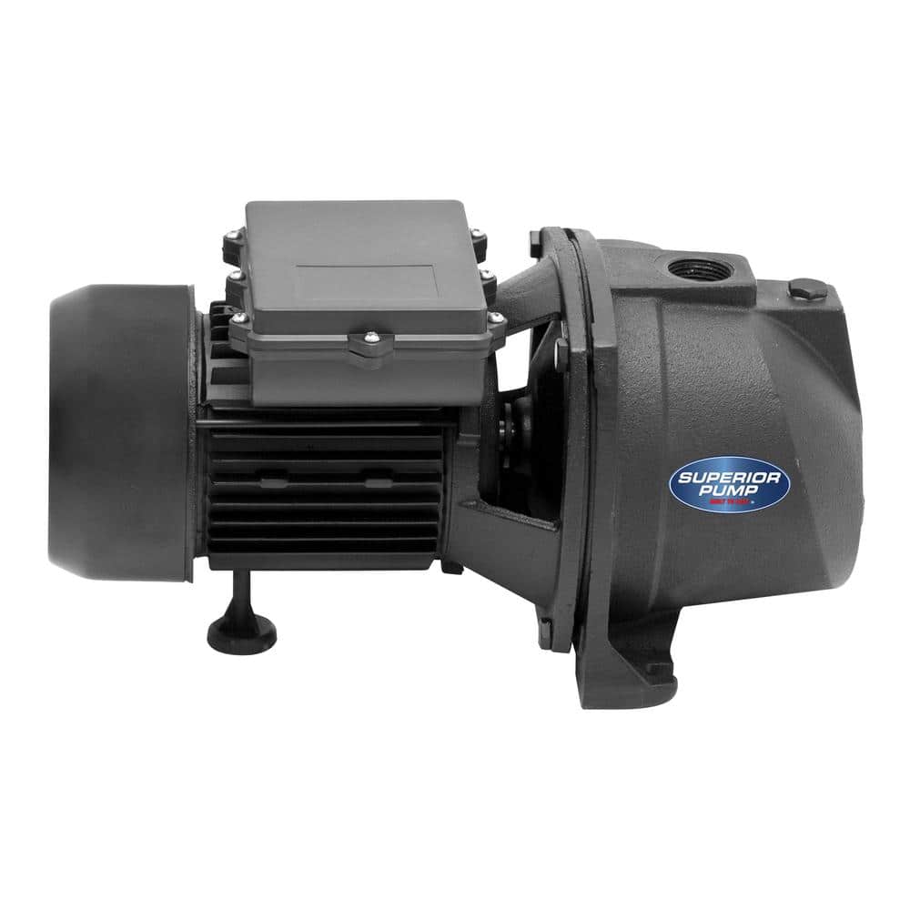 Black Cast Iron 1 HP Convertible Jet Pump