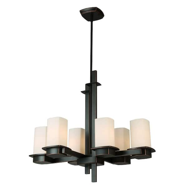 6 light oil rubbed bronze chandelier