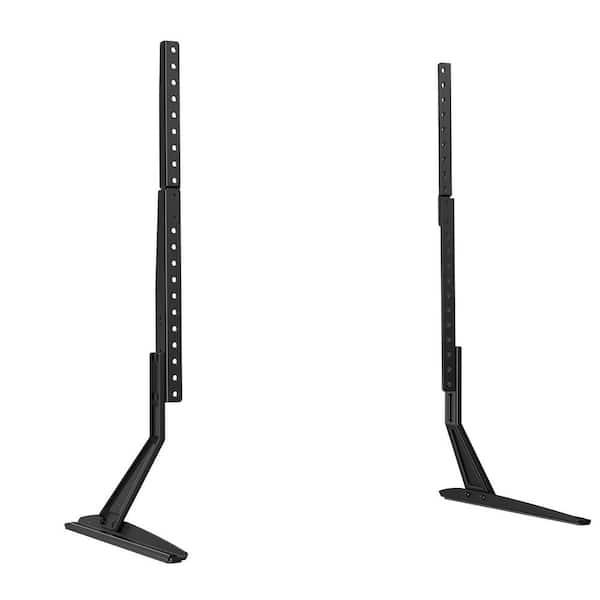 Universal TV Stand for 22-65 in. TVs-Height Adjustable Mount with Tempered Glass Base, Supports up to 110 lbs.