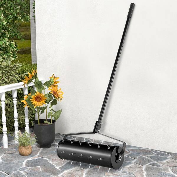 ANGELES HOME 21 in. Manual Lawn Aerator with Detachable Handle