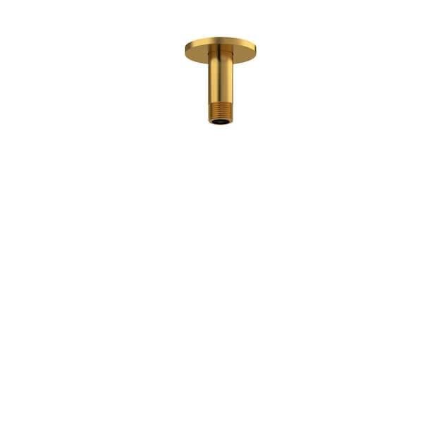 Ceiling Mount Shower Arm, Brushed Gold