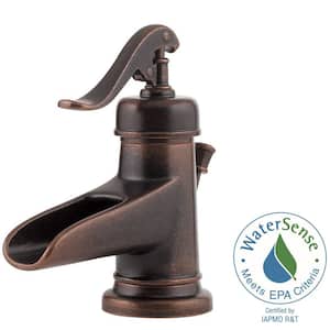 Ashfield 4 in. Centerset Single-Handle Bathroom Faucet in Rustic Bronze