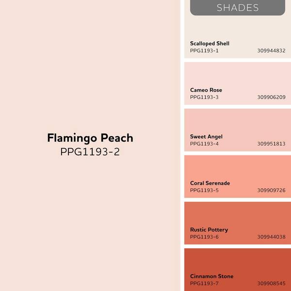 Glidden Diamond 5 gal. PPG1193-2 Flamingo Peach Satin