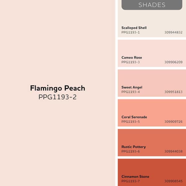 Glidden Premium 1 qt. PPG1193-2 Flamingo Peach Semi-Gloss Interior