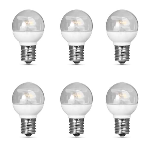 Feit Electric 40-Watt Equivalent Bright White (3000K) S11 Intermediate E17 Base LED Light Bulb (6-Pack)