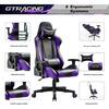 Lucklife Purple Gaming Chair Racing Office Computer Ergonomic Leather Game  Chair with Headrest and Lumbar Pillow Esports Chair HD-GT099-PURPLE - The  Home Depot