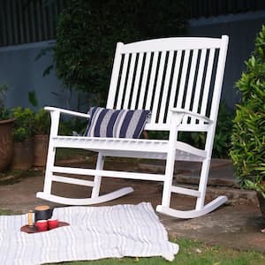 Double Wood Outdoor Rocking Chair