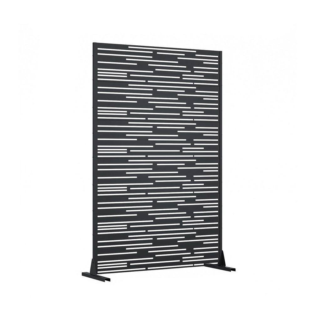 72 in. x 47 in. Black Galvanized Steel Garden Fence price history on PriceWatchPro
